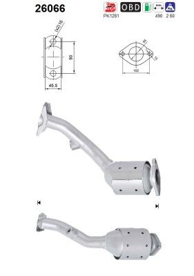 Catalytic Converter AS 26066