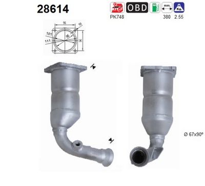 Catalytic Converter AS 28614