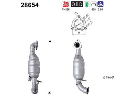Catalytic Converter AS 28654