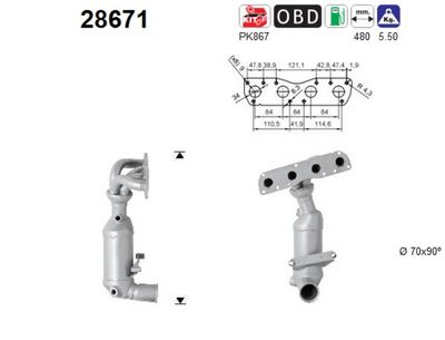 Catalytic Converter AS 28671