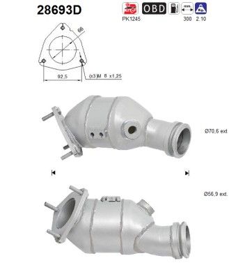 Catalytic Converter AS 28693D
