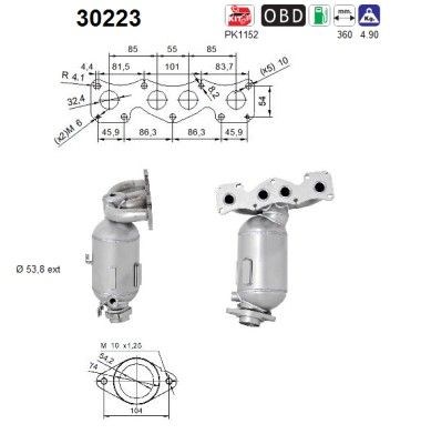 Catalytic Converter AS 30223
