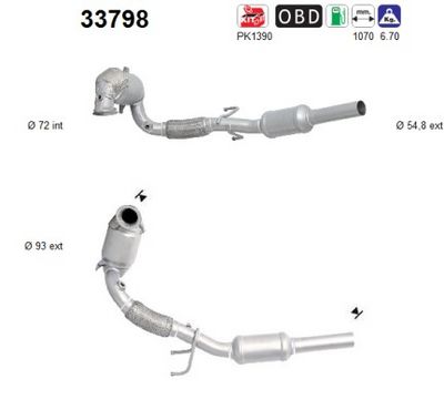 Catalytic Converter AS 33798