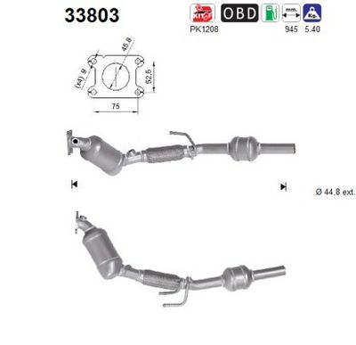 Catalytic Converter AS 33803