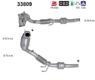 Catalytic Converter AS 33809