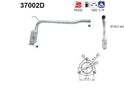 Catalytic Converter AS 37002D