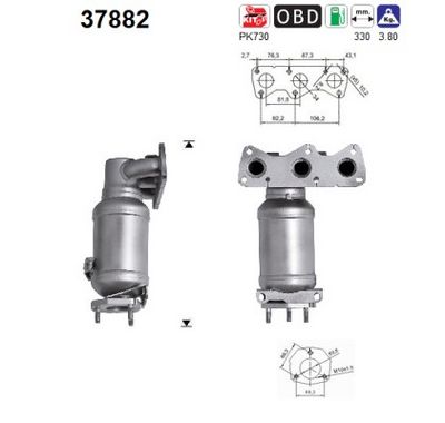Catalytic Converter AS 37882