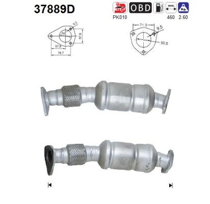 AS 37889D Catalytic Converter