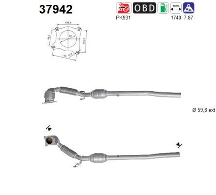 AS 37942 Catalytic Converter