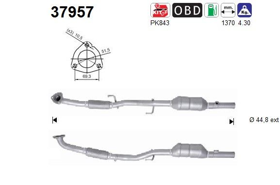 AS 37957 Catalytic Converter