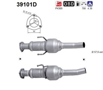 Catalytic Converter AS 39101D