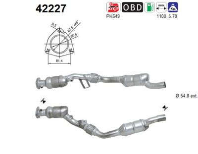Catalytic Converter AS 42227