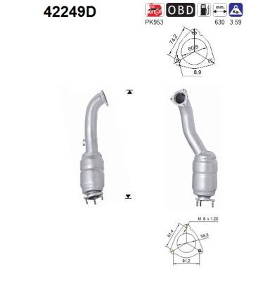 Catalytic Converter AS 42249D