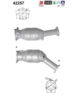 AS 42257 Catalytic Converter