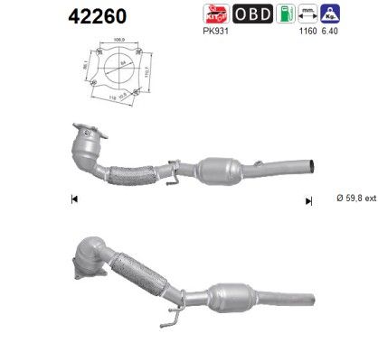 AS 42260 Catalytic Converter