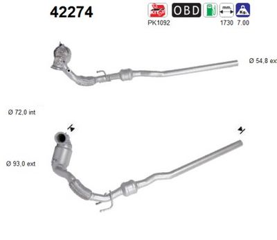 Catalytic Converter AS 42274