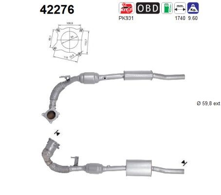 AS 42276 Catalytic Converter