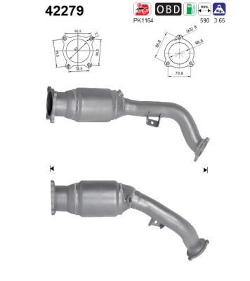 Catalytic Converter AS 42279