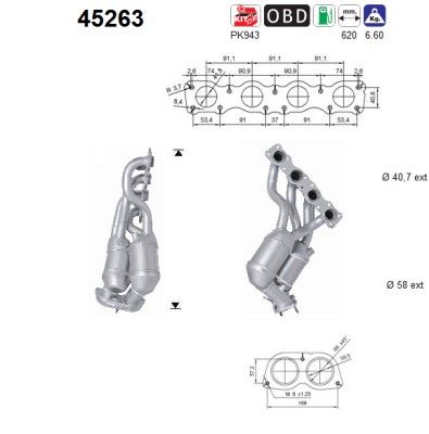 Catalytic Converter AS 45263
