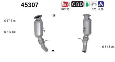 Catalytic Converter AS 45307