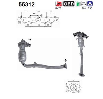 AS 55312 Catalytic Converter