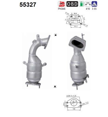 AS 55327 Catalytic Converter
