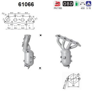 Catalytic Converter AS 61066