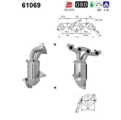 AS 61069 Catalytic Converter