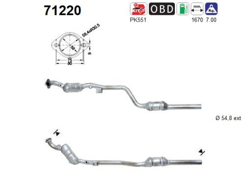 AS 71220 Catalytic Converter