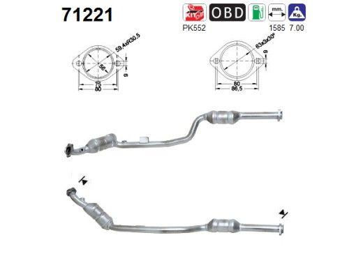 AS 71221 Catalytic Converter