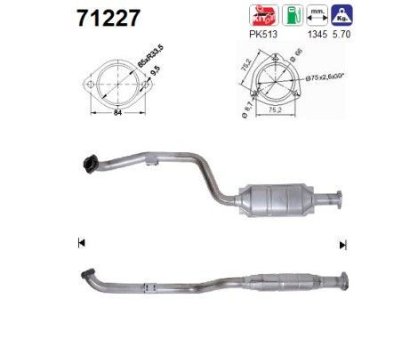 AS 71227 Catalytic Converter