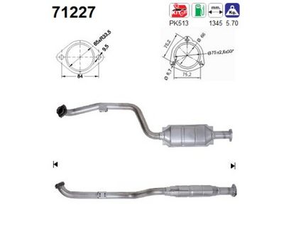Catalytic Converter AS 71227