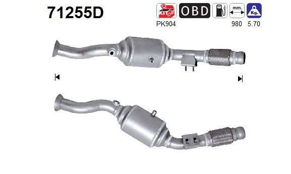 AS 71255D Catalytic Converter
