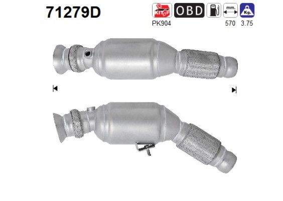 AS 71279D Catalytic Converter