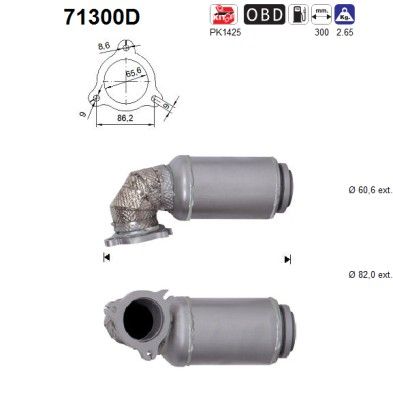 AS 71300D Catalytic Converter