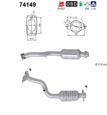 AS 74149 Catalytic Converter