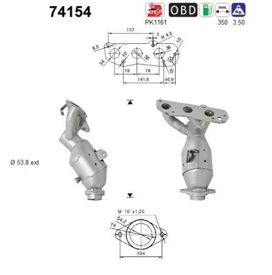 AS 74154 Catalytic Converter
