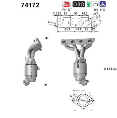 AS 74172 Catalytic Converter