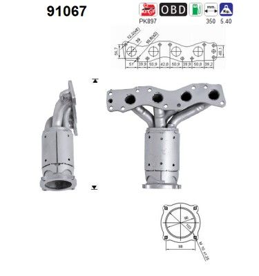 AS 91067 Catalytic Converter