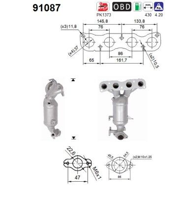 AS 91087 Catalytic Converter