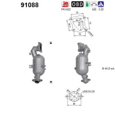 Catalytic Converter AS 91088
