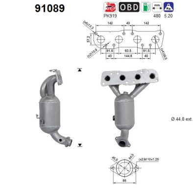 AS 91089 Catalytic Converter