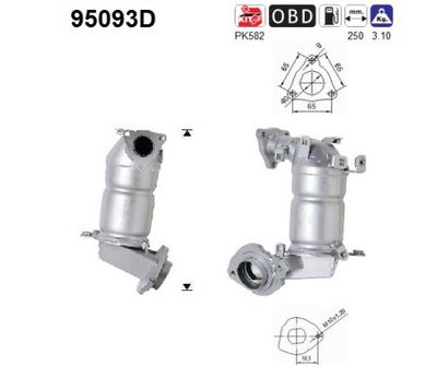 Catalytic Converter AS 95093D