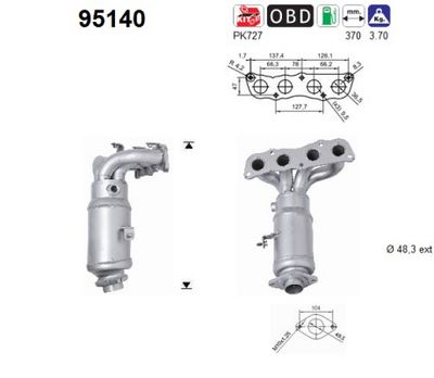 Catalytic Converter AS 95140