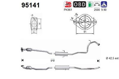 Catalytic Converter AS 95141