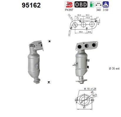 AS 95162 Catalytic Converter