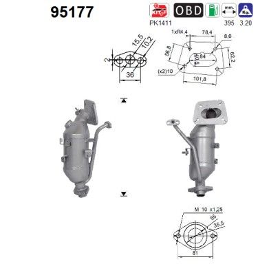 AS 95177 Catalytic Converter