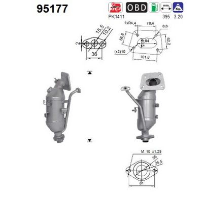 Catalytic Converter AS 95177