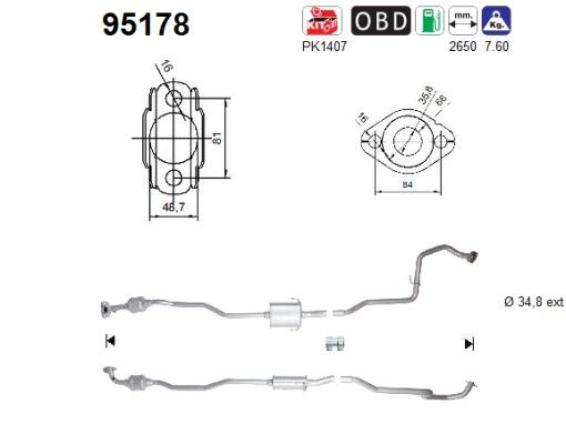 AS 95178 Catalytic Converter