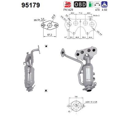 AS 95179 Catalytic Converter